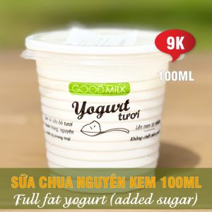 Sữa chua nguyên kem - ly 100ml